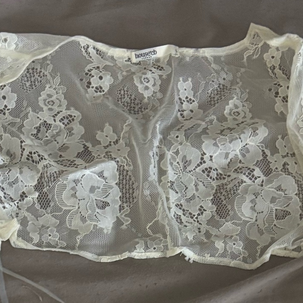 House of CB Cream Lace Maxi Dress - Picture 8 of 9